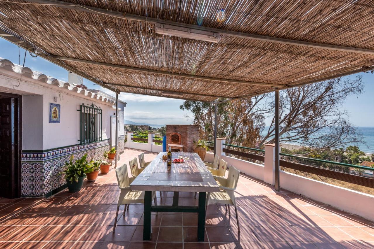 Casa Del Pipa Con Vistas Al Mar Villa Benajarafe Bagian luar foto