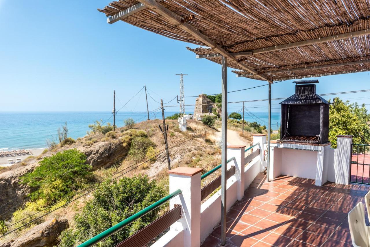 Casa Del Pipa Con Vistas Al Mar Villa Benajarafe Bagian luar foto